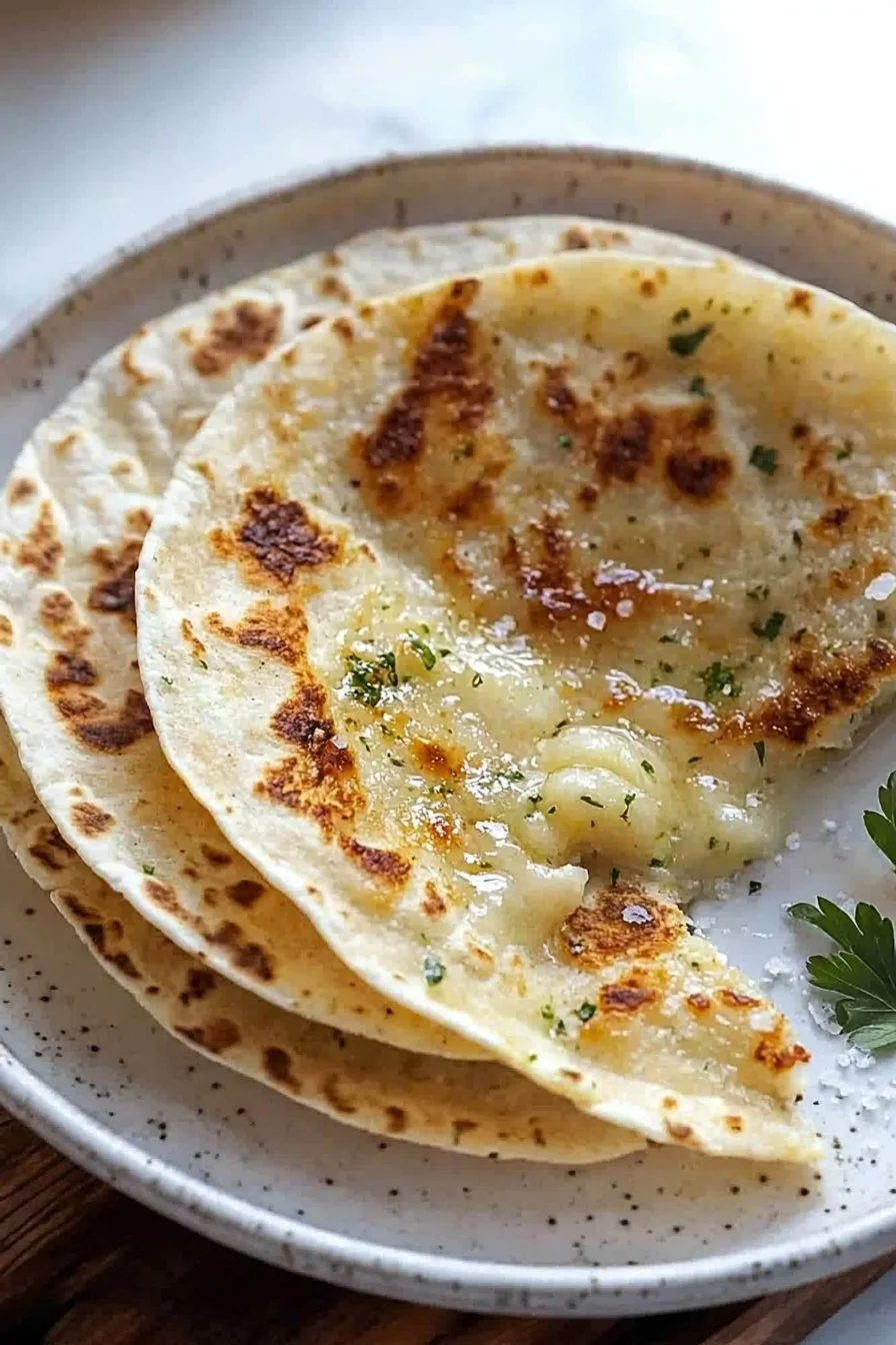 Air Fryer Tortilla Garlic Bread