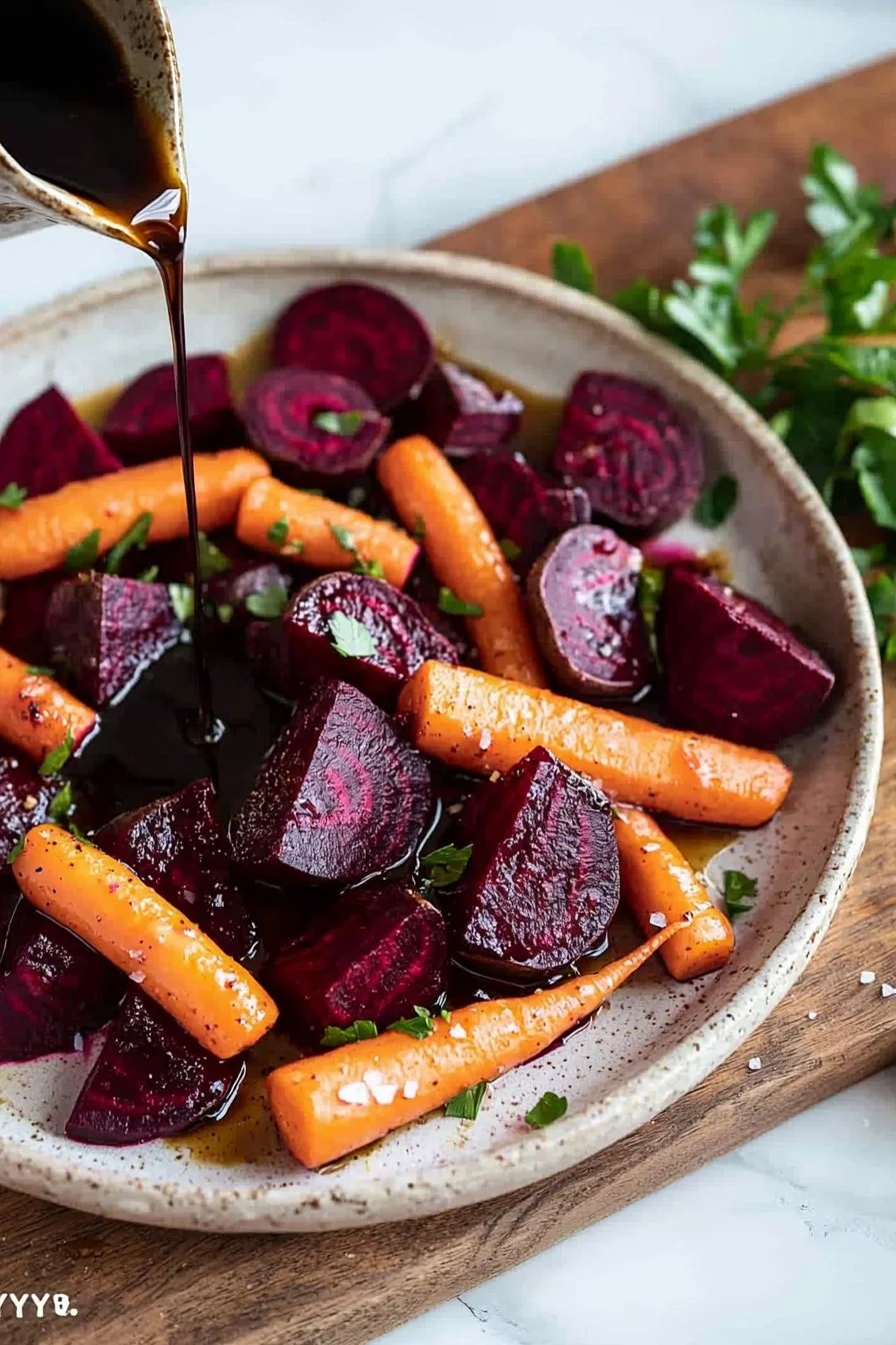 Beets and Carrots with Balsamic Glaze