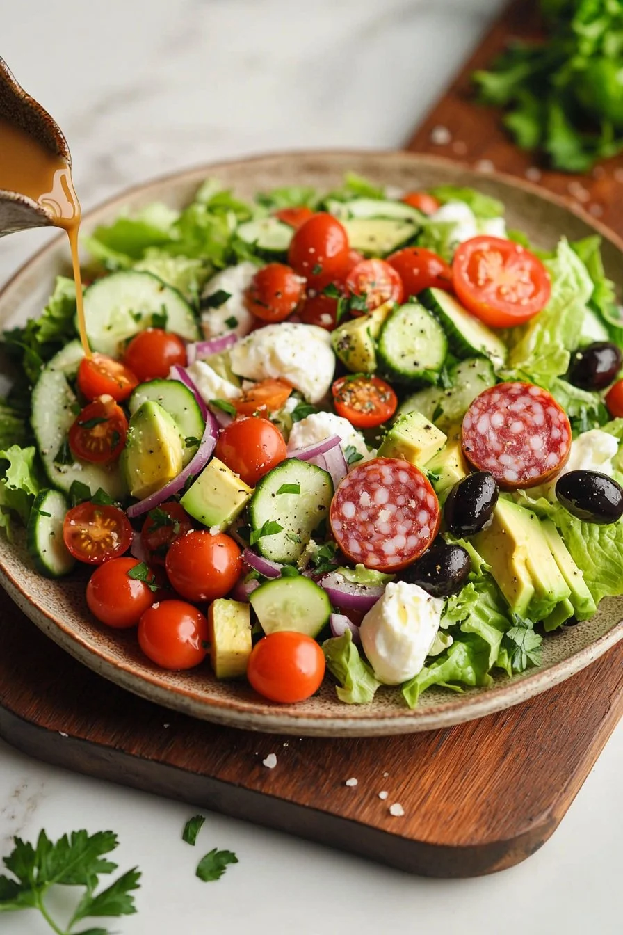 Beverly Hills Chopped Salad prepared in the style of La Scala with fresh vegetables