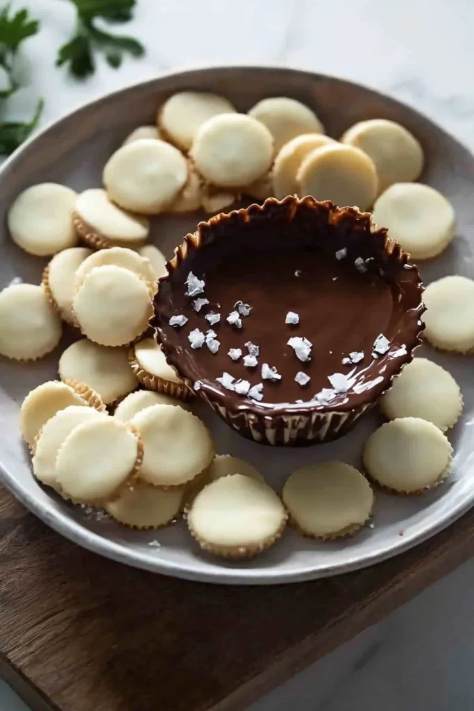 Biscoff Nutella Cups dessert with Biscoff cookies and Nutella filling