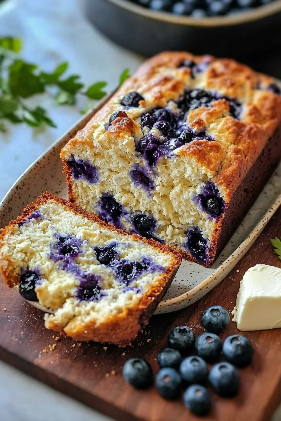 Blueberry Cream Cheese Bread