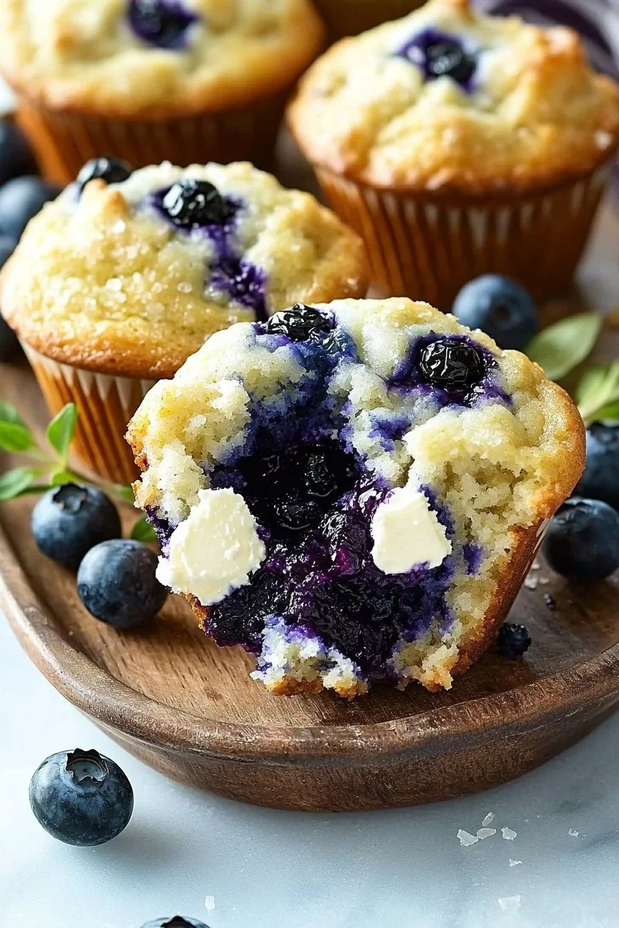 Blueberry Cream Cheese Muffins