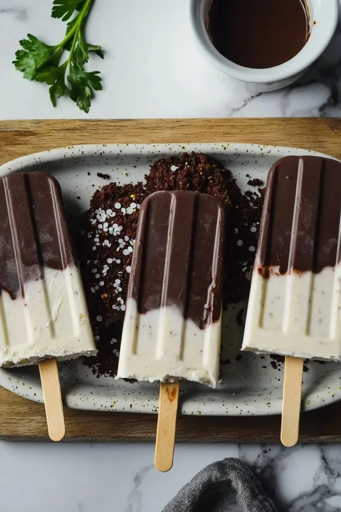 Colorful cakesicles decorated with sprinkles and chocolate coating