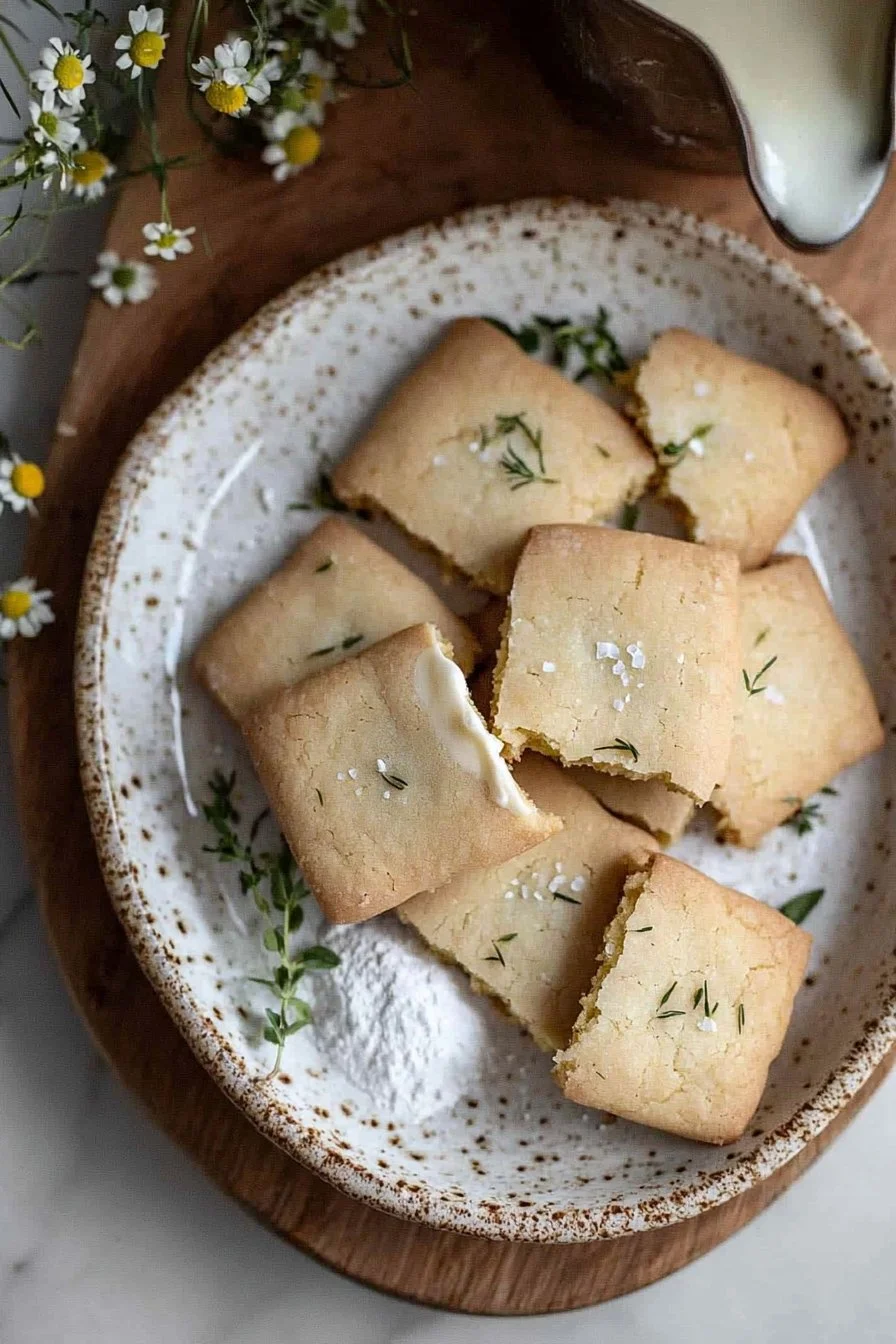 Chamomile Tea Shortbread Cookies