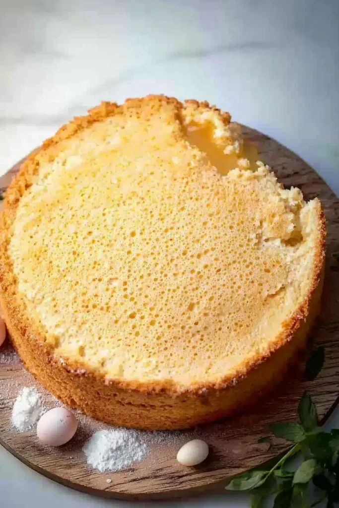Delicious and fluffy chiffon cake served with fresh berries on a plate.