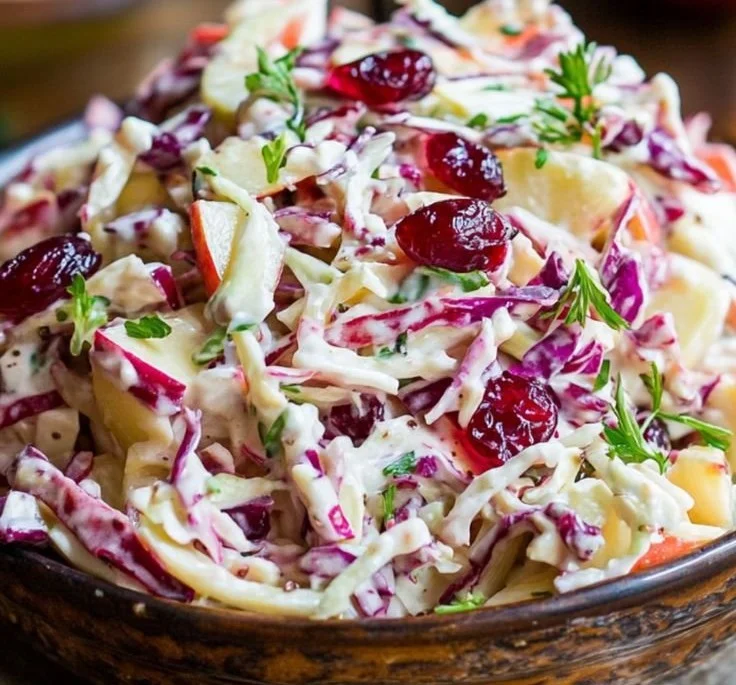 Cranberry Apple Coleslaw