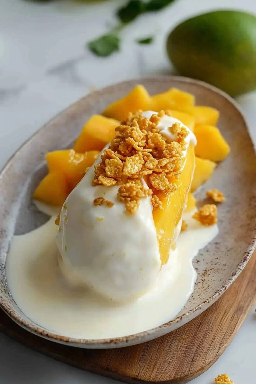 Crispy Mango Ice Cream