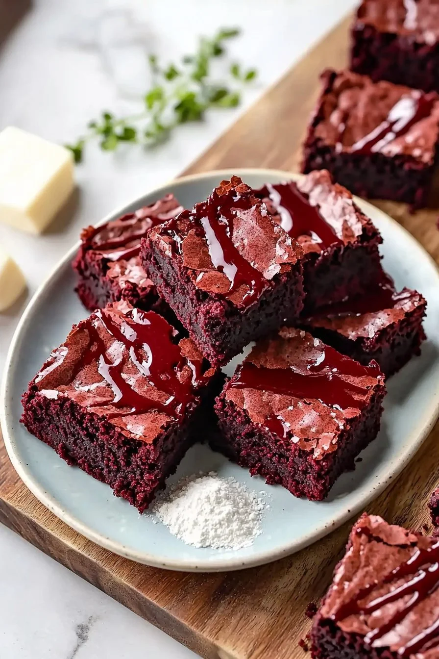 Delicious Red Velvet Brownies