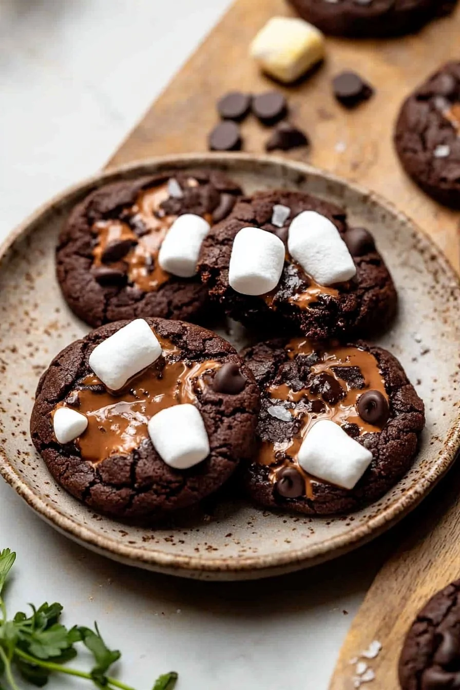 Double Chocolate S'mores Cookies