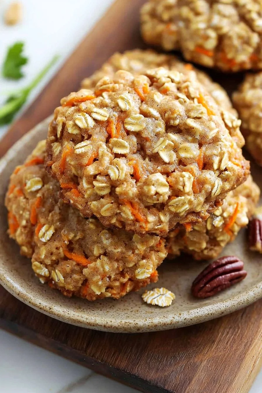 Easy Carrot Cake Oatmeal Cookies
