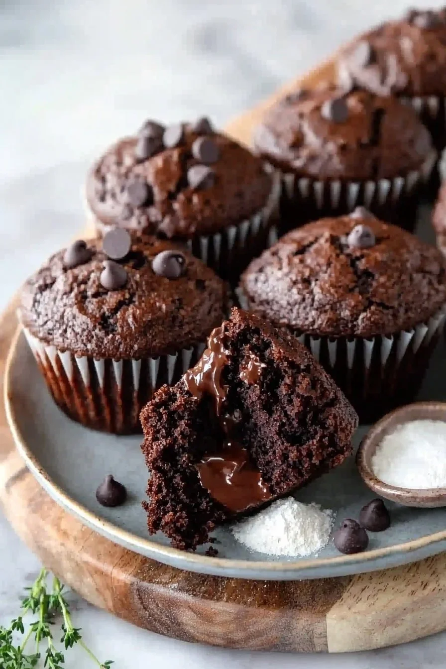 Easy Double Chocolate Muffins