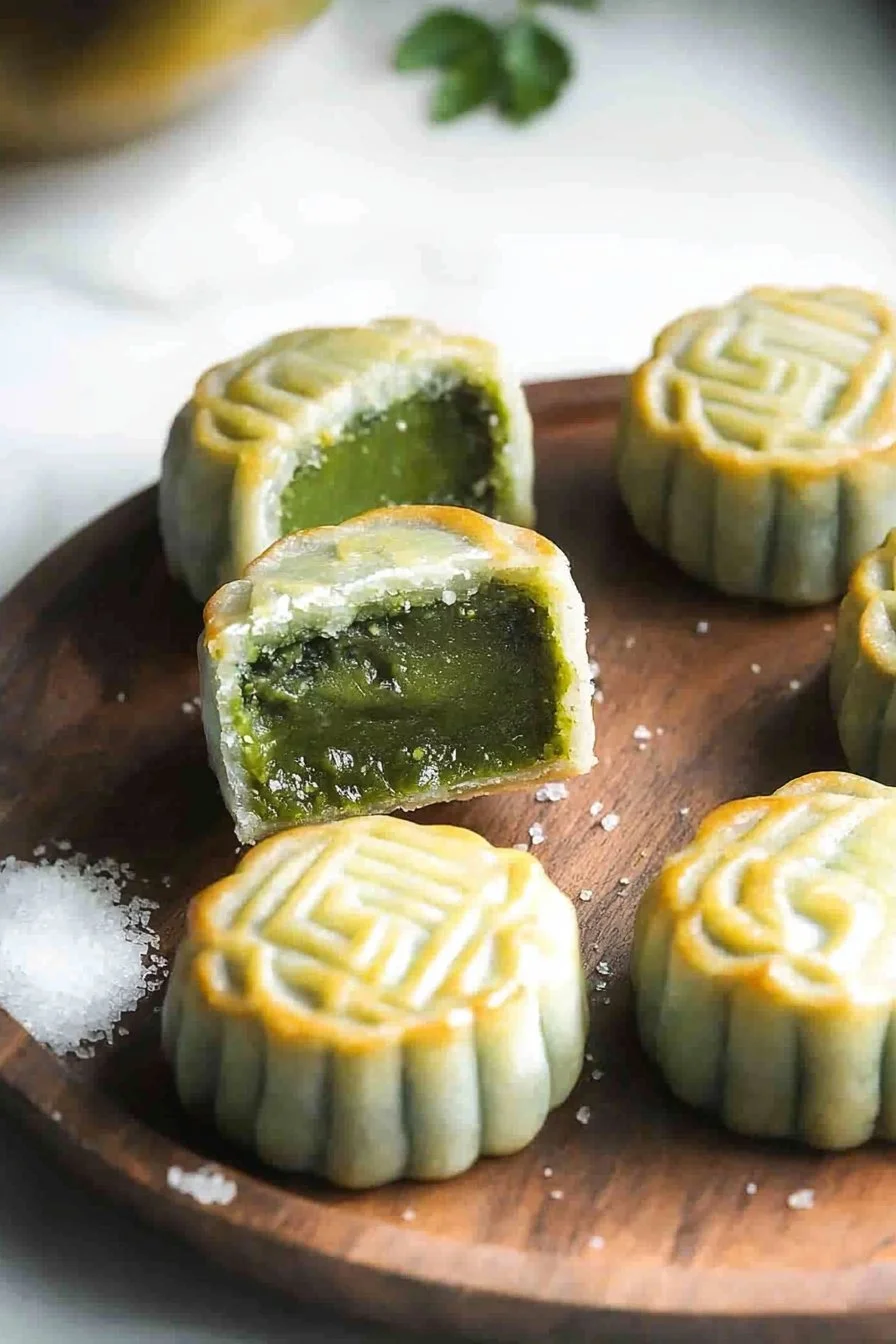 Easy Matcha Green Tea Snow Skin Mooncakes