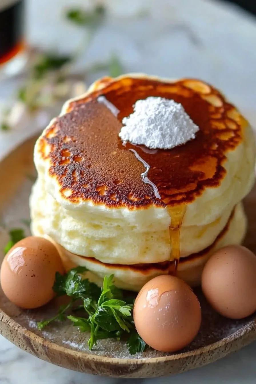Fluffy Japanese Soufflé Pancakes