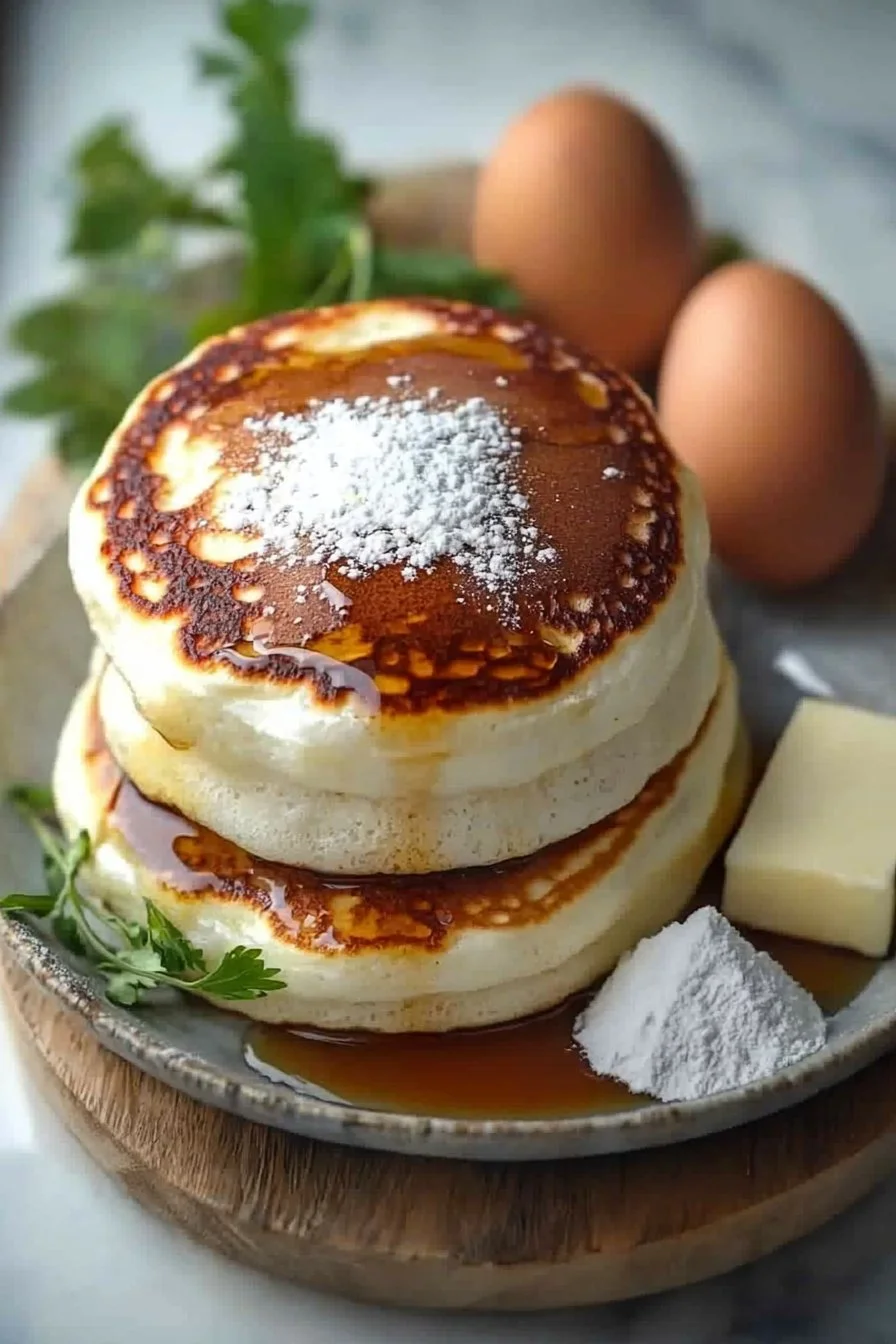 Fluffy Japanese Soufflé Pancakes