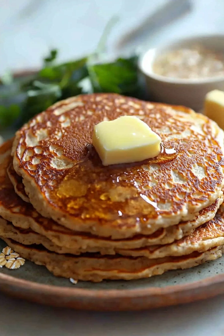 Fluffy Oatmeal Pancakes Without Banana