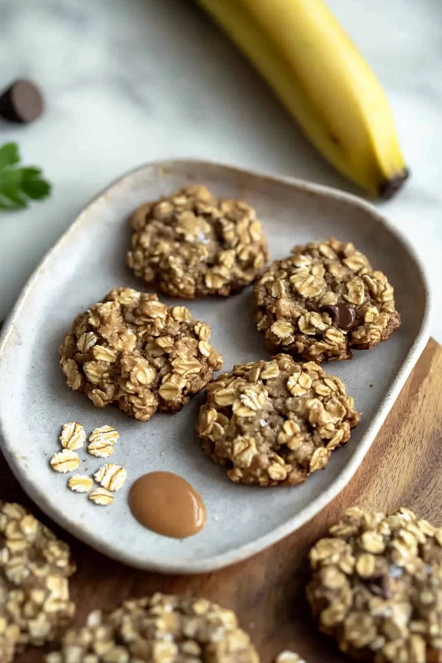 Healthy Banana Oatmeal Cookies