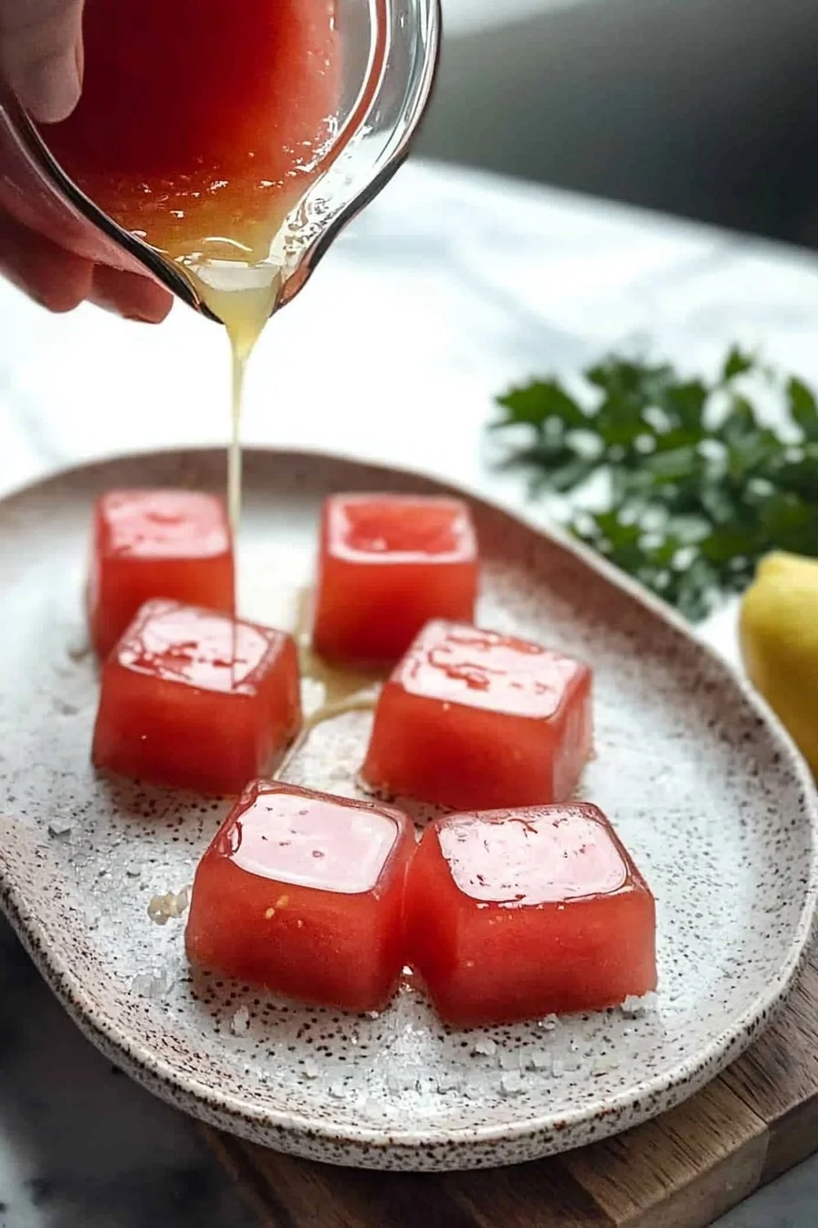 Homemade Healthy Watermelon Jellies