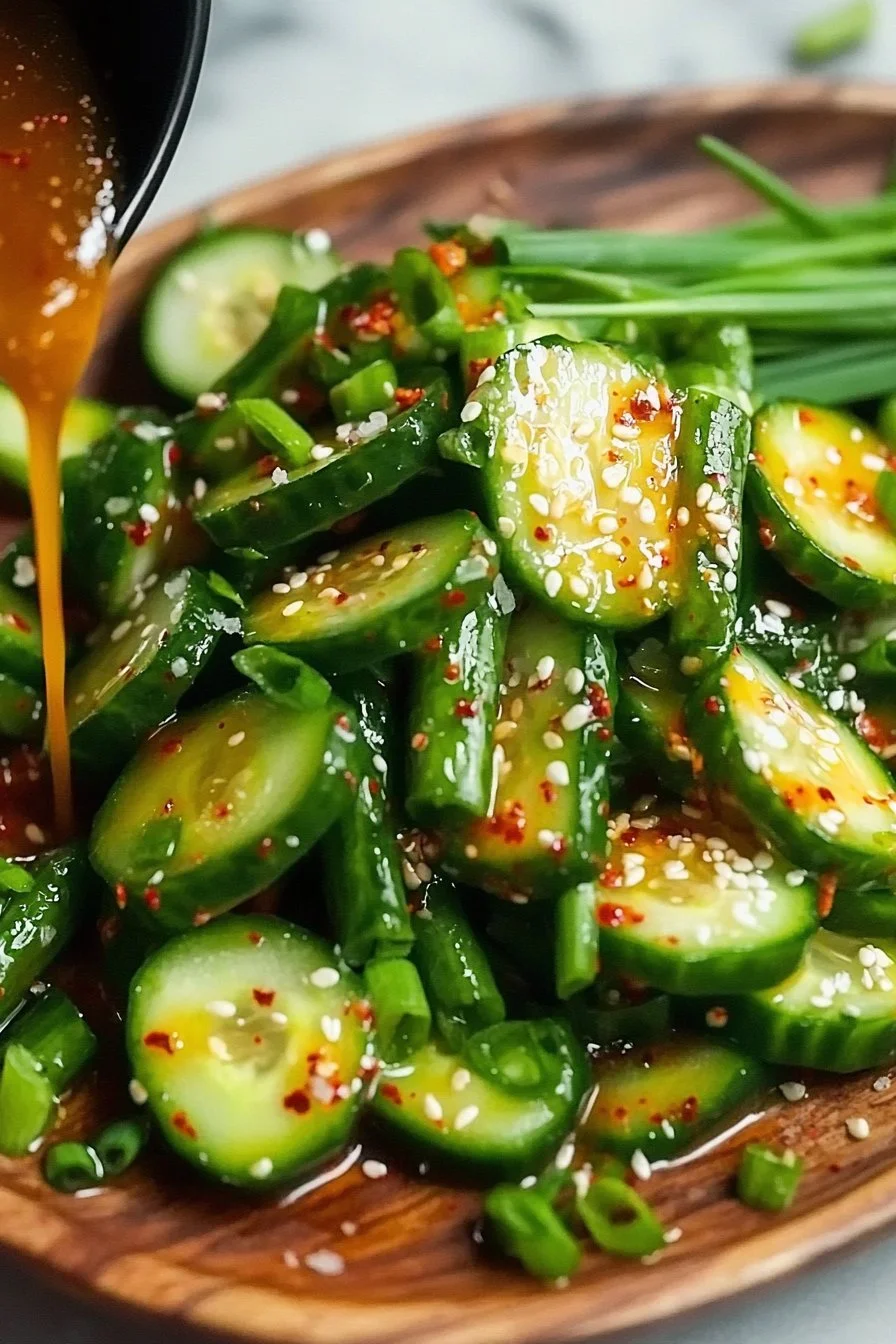Korean Fermented Cucumber Salad