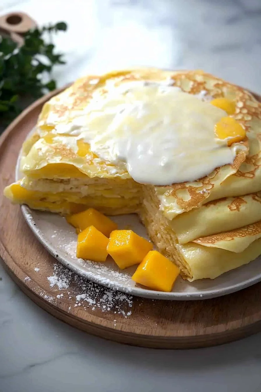 Mango Crepe Cake