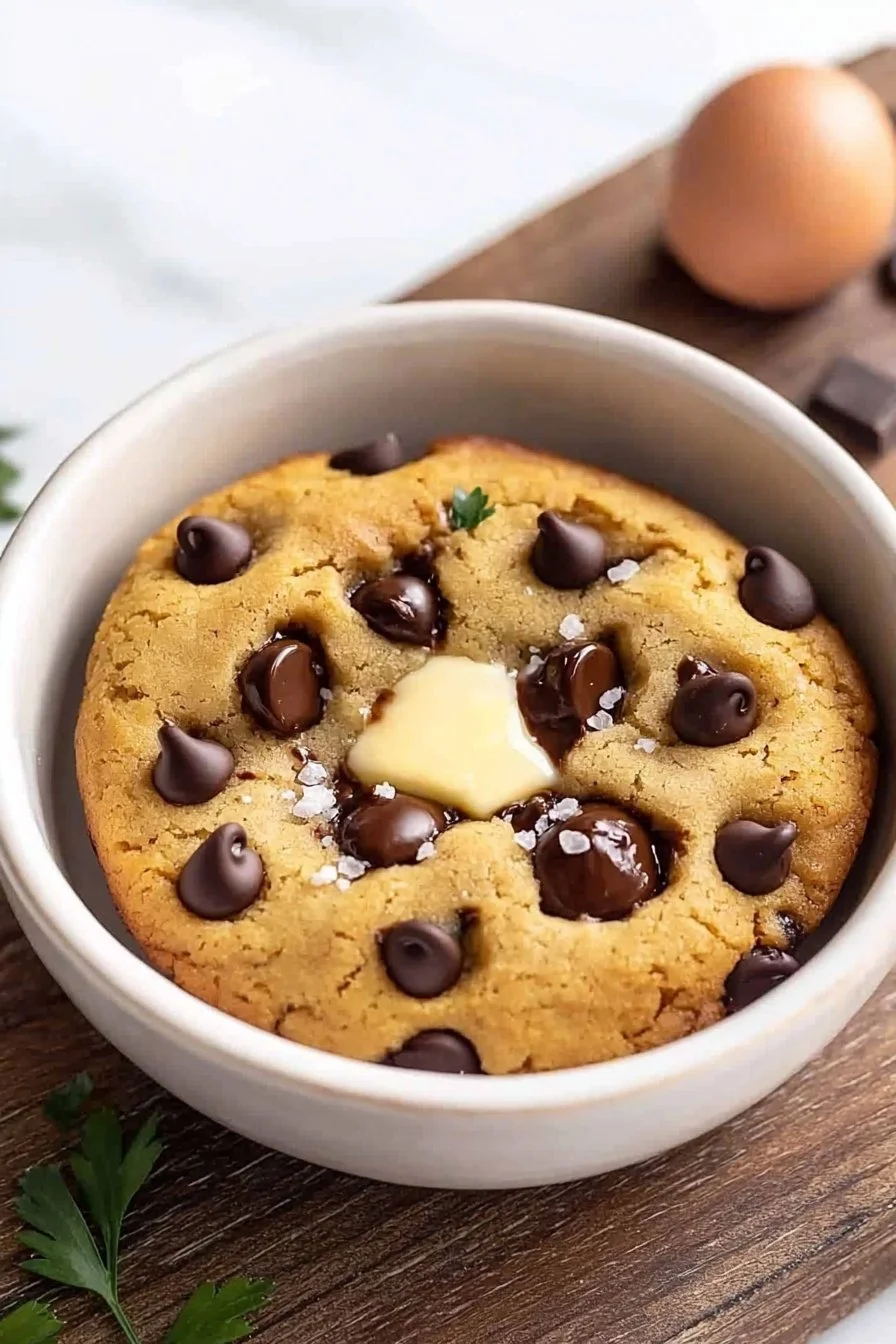 Microwave Chocolate Chip Mug Cookie
