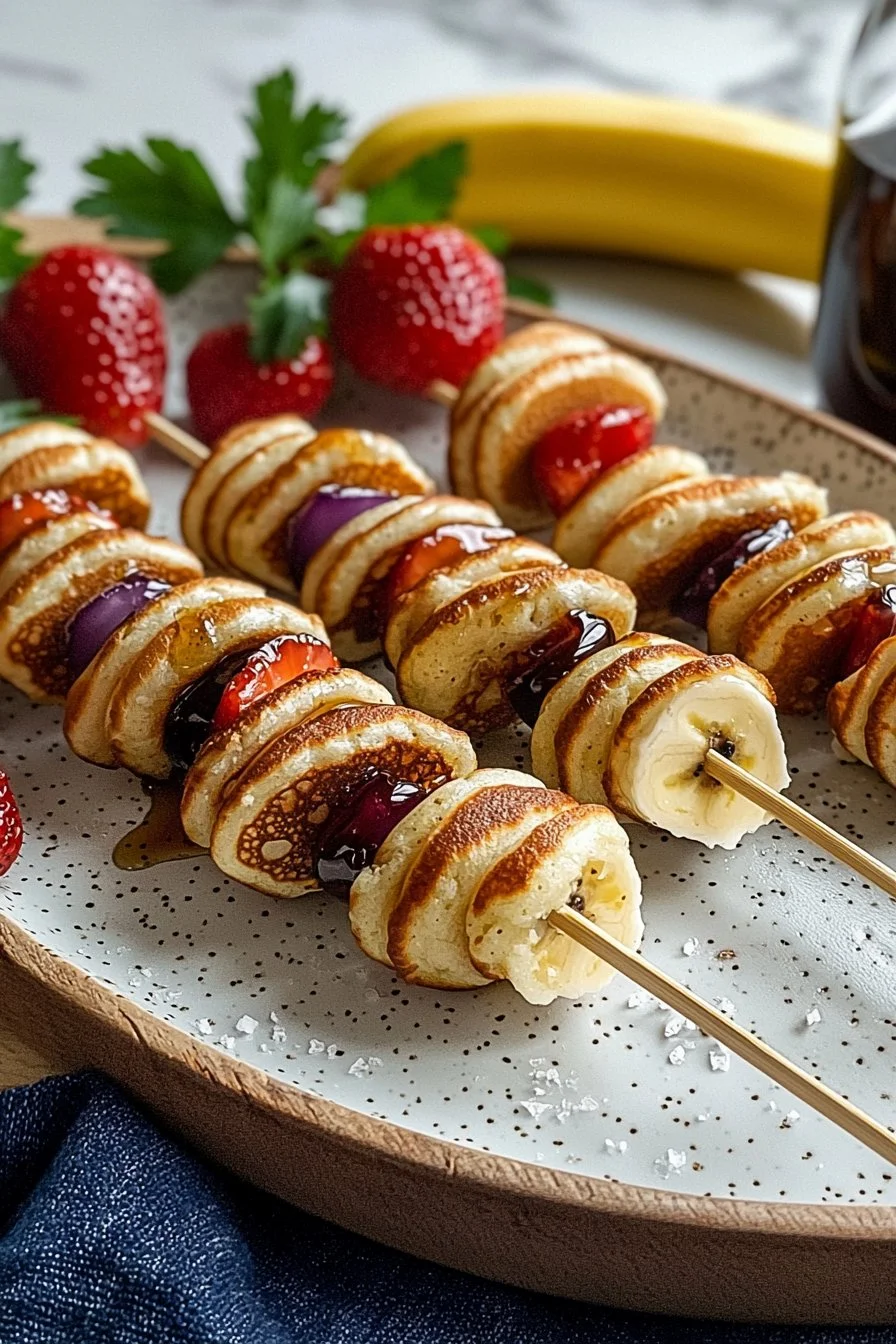 Mini Pancake Kebabs