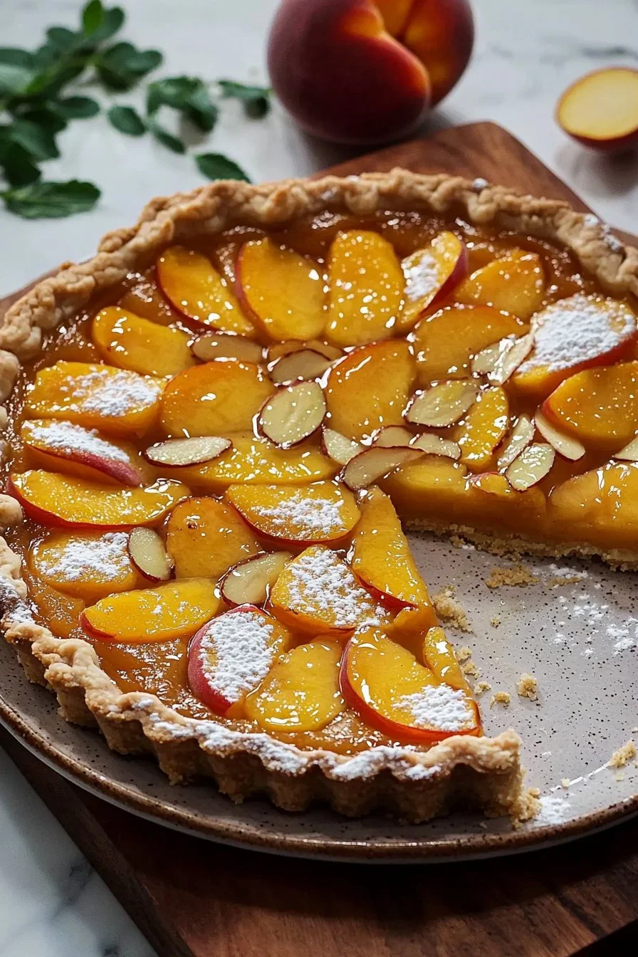 Peach and Almond Tart