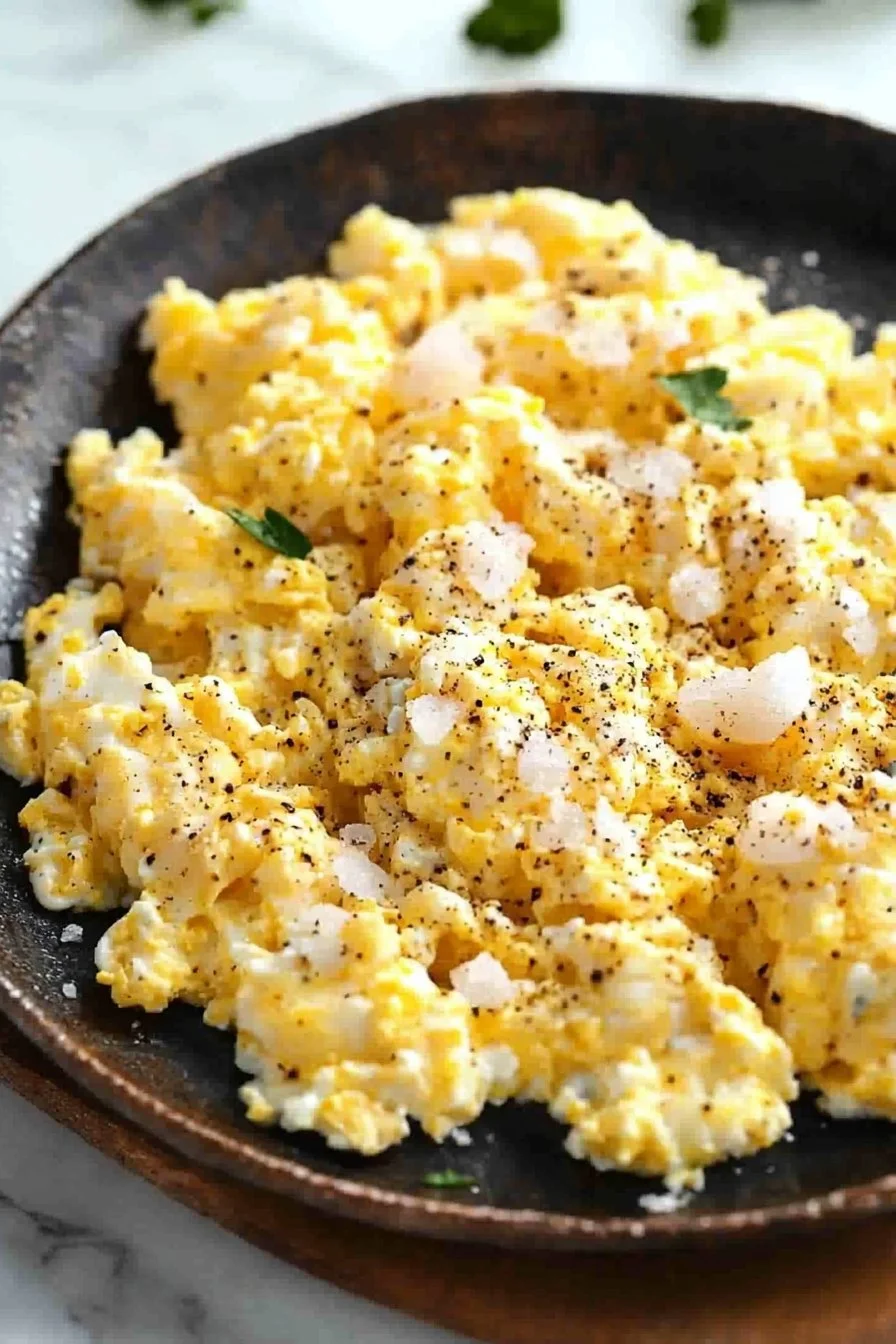 Scrambled Eggs with Cottage Cheese