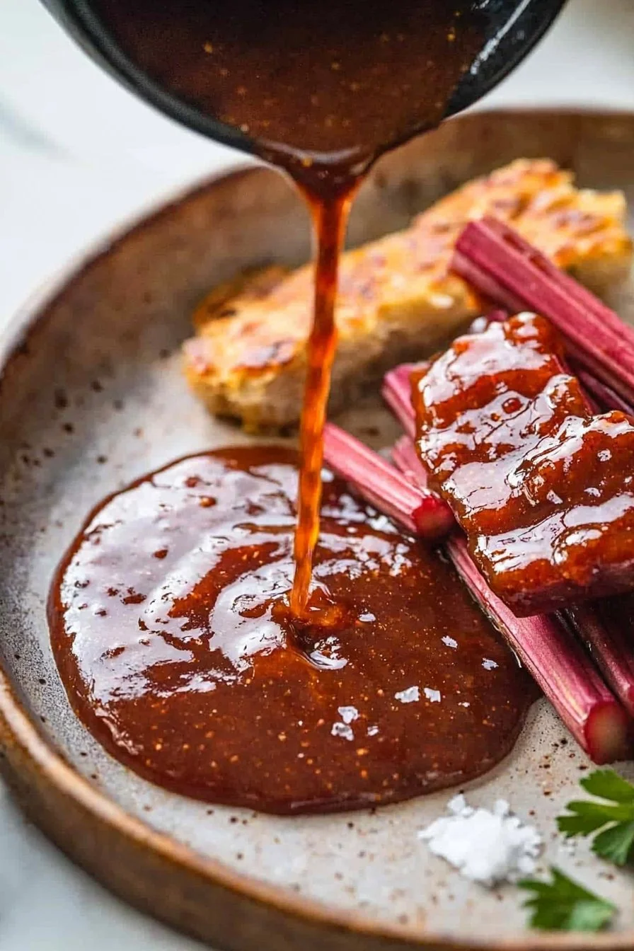 Smoky Rhubarb BBQ Glaze
