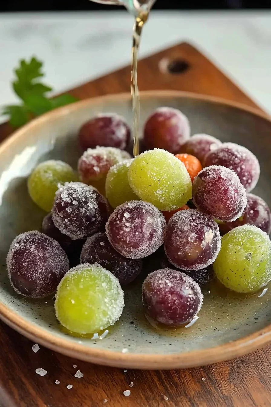 Sour Candy Frozen Grapes