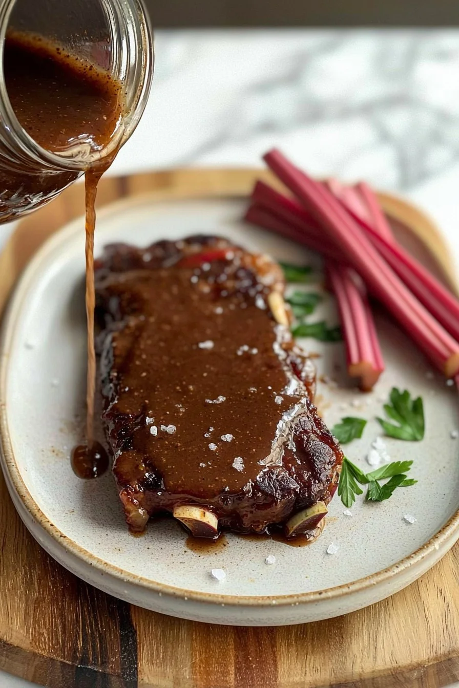 Spiced Rhubarb Steak Sauce