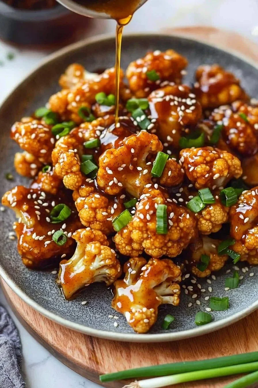 Sticky Sesame Cauliflower
