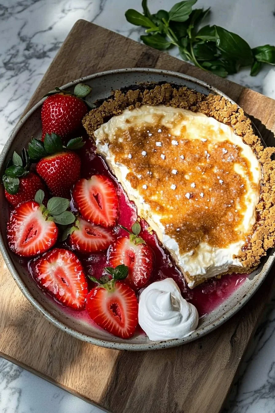 Strawberry Cheesecake Pudgy Pie