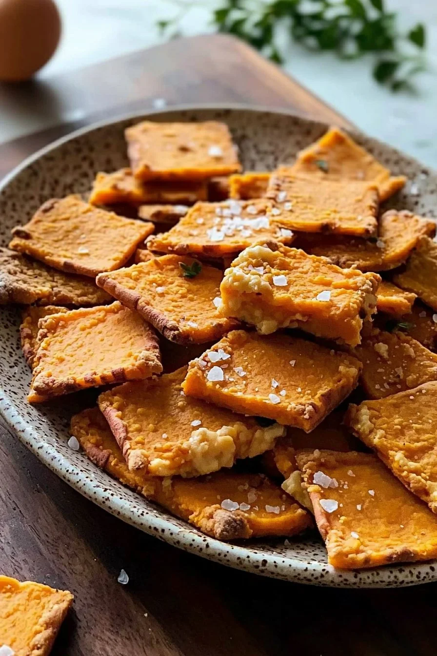 Sweet Potato Cheese Crackers