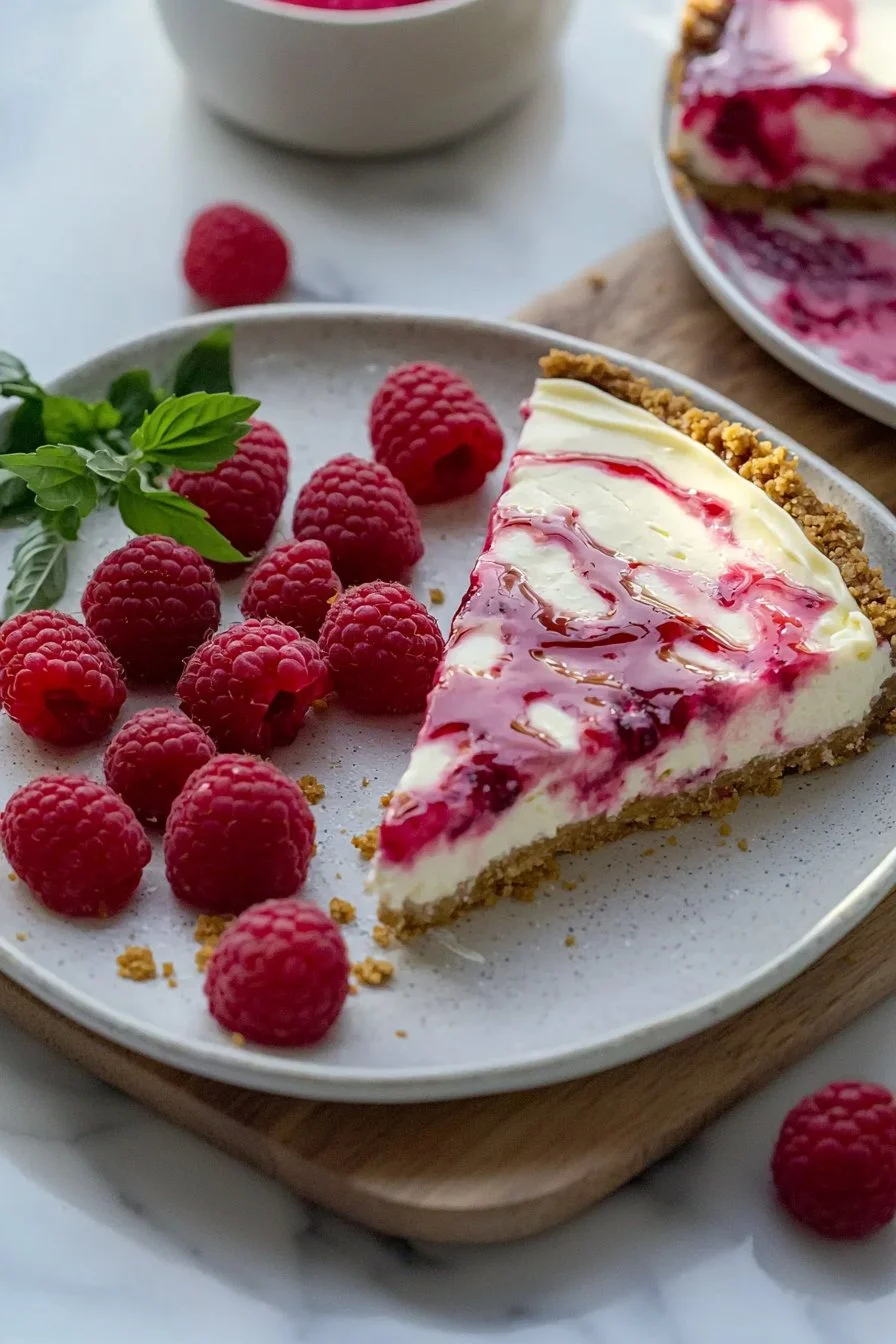 Ultimate Raspberry Cheesecake (No Bake)
