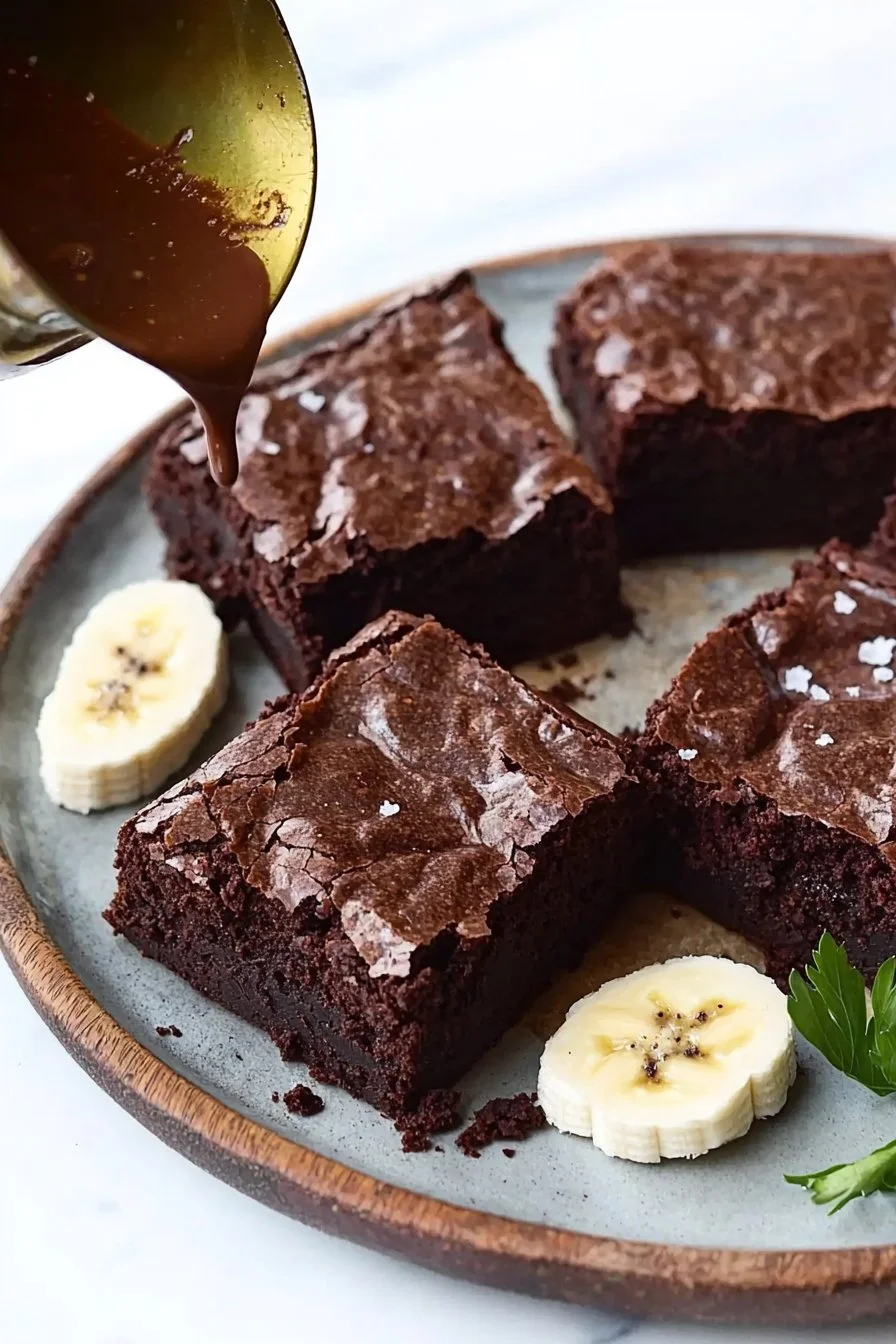 3 Ingredient Brownies with Banana