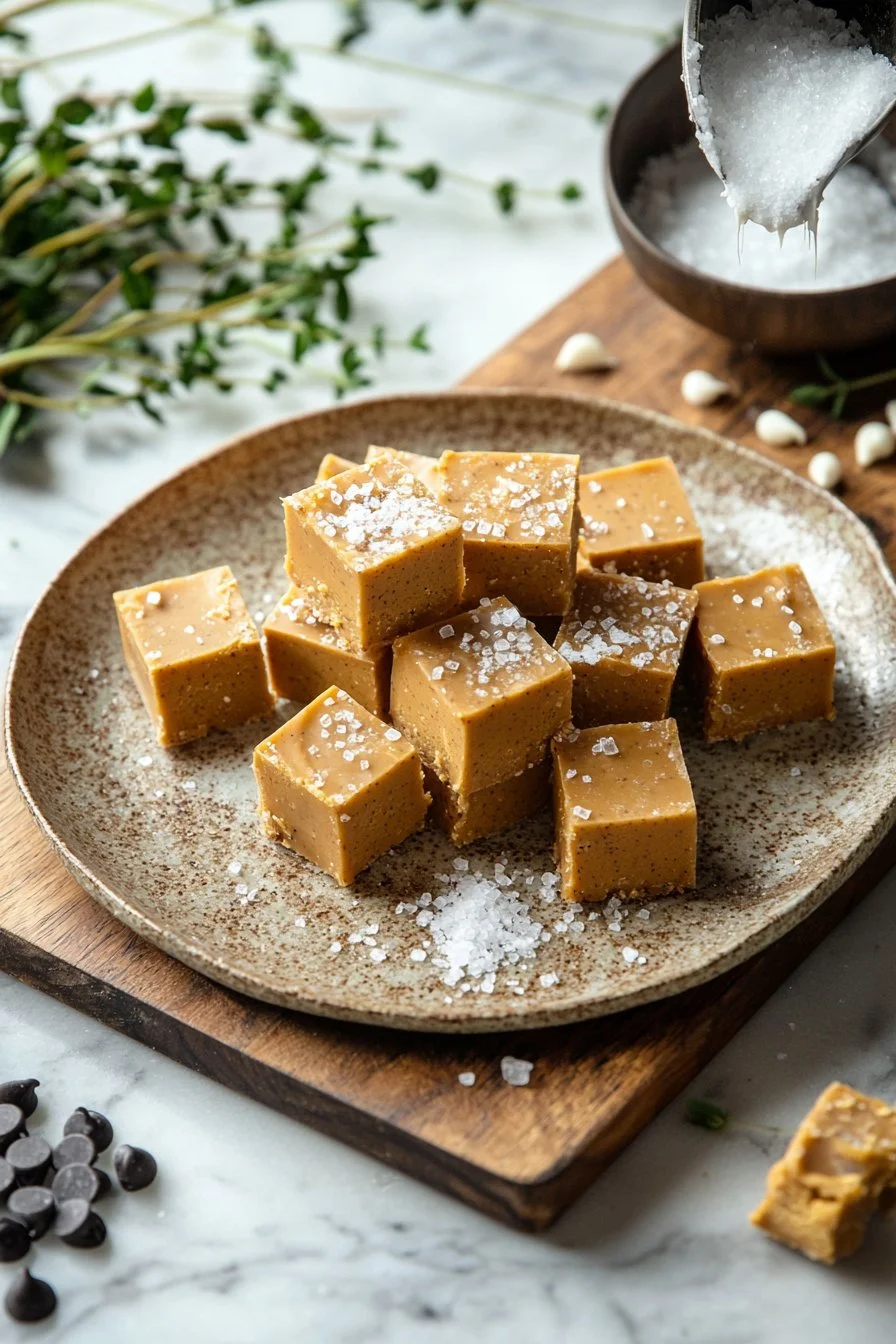 Delicious 4-Ingredient Pumpkin Fudge served on a plate