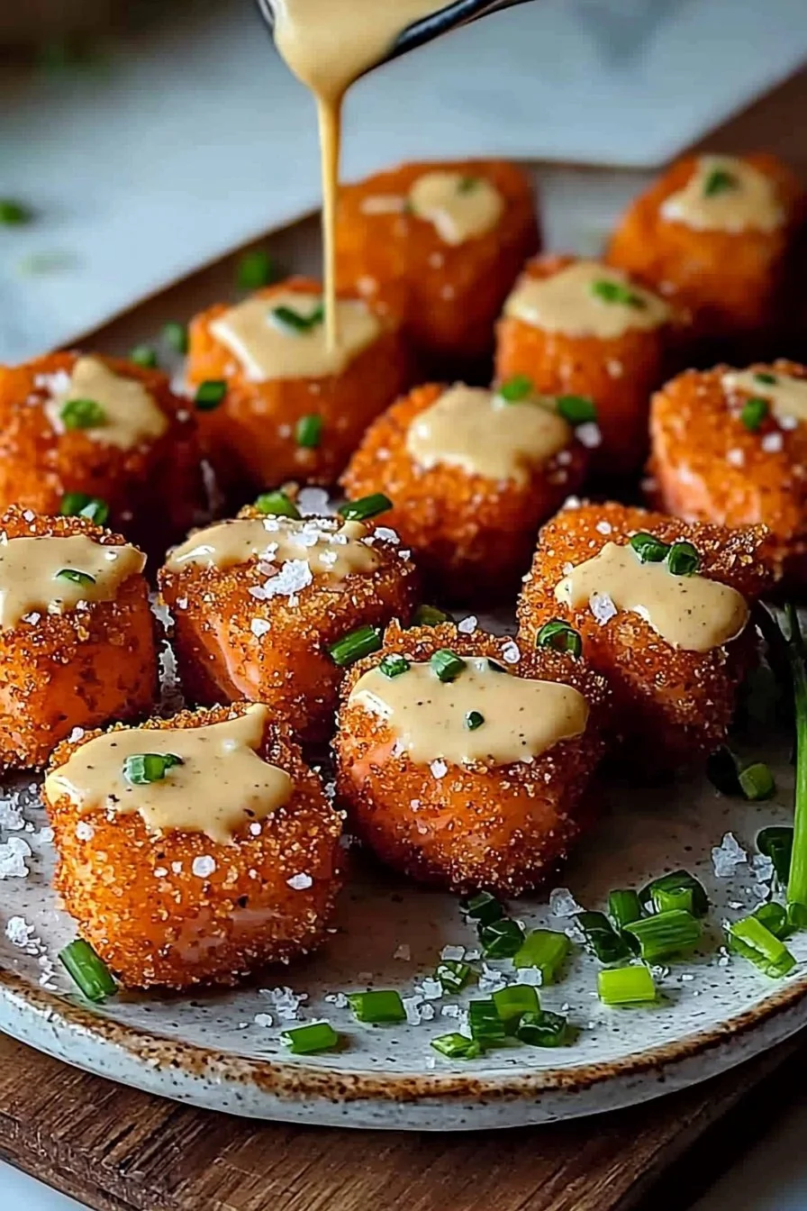 Crispy Bang Bang Salmon Bites