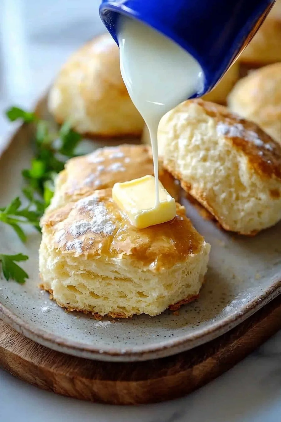 Fluffy easy homemade biscuits fresh out of the oven