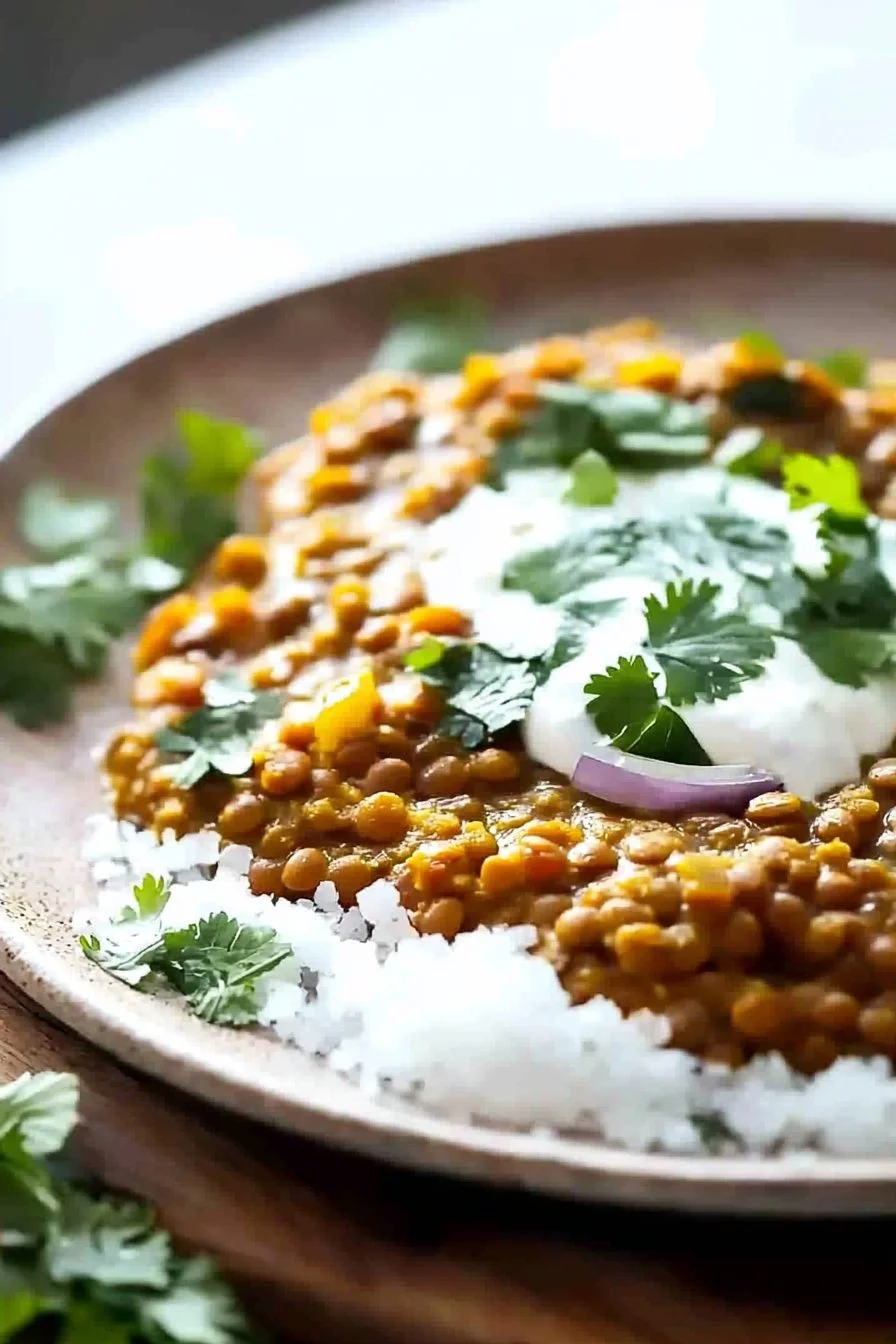 Easy One Pan Lentil Daal Curry