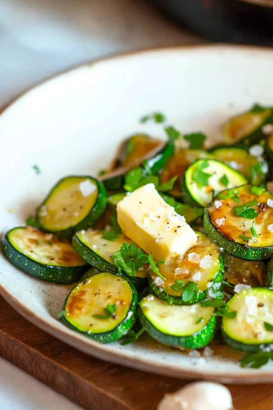 Garlic Butter Sautéed Zucchini