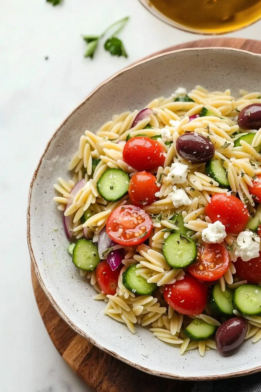 Greek Orzo Pasta Salad