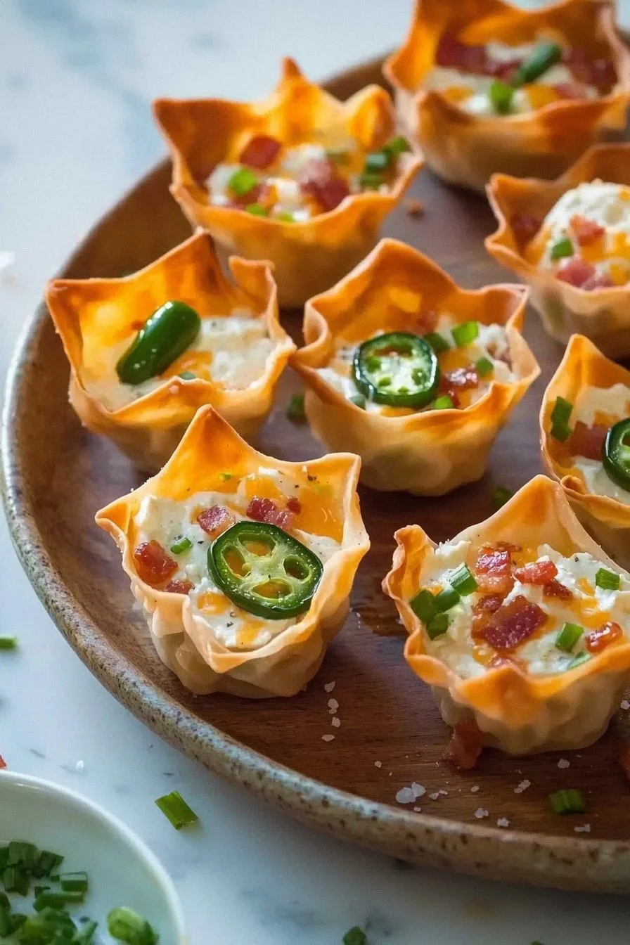 Jalapeño Popper Wonton Cups