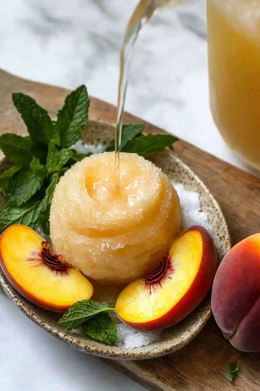 Peach Lemonade Slush