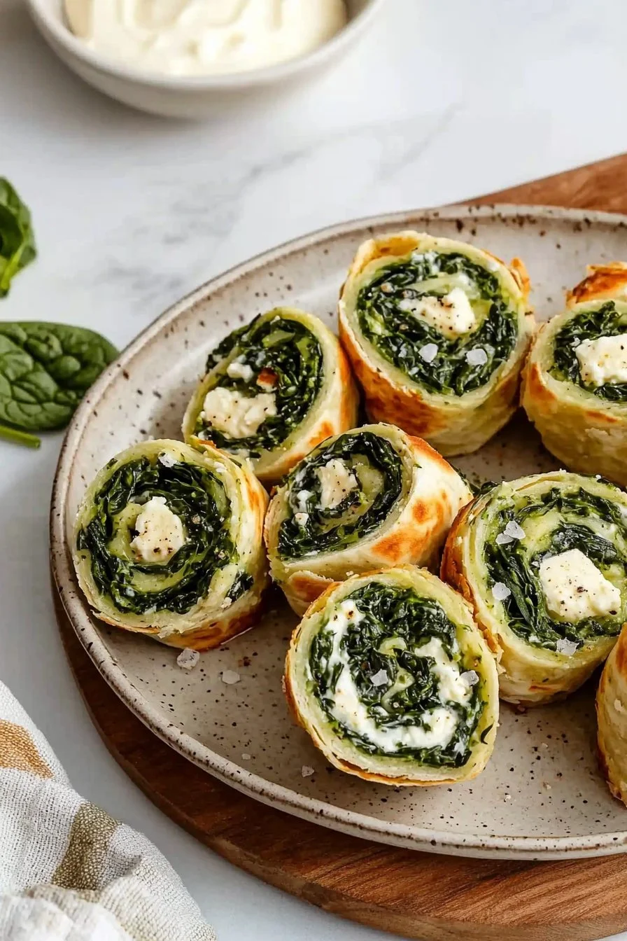 Spinach and Feta Pinwheels