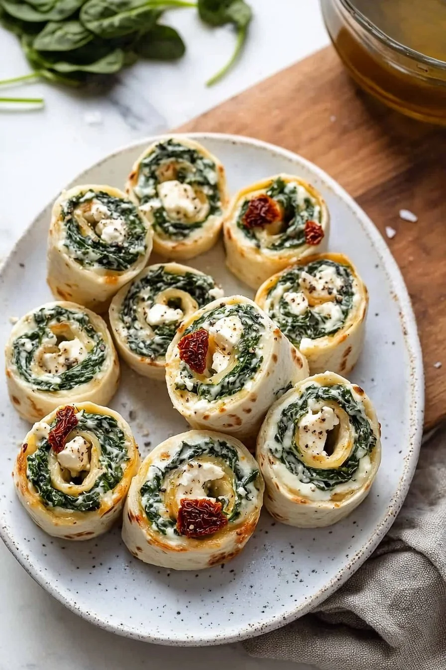 Spinach and Feta Pinwheels
