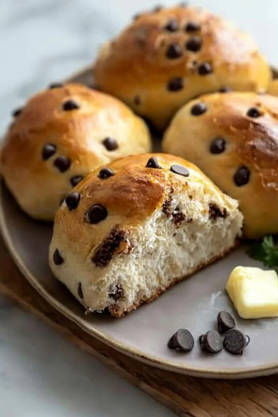 The Best Chocolate Chip Milk Buns Ever