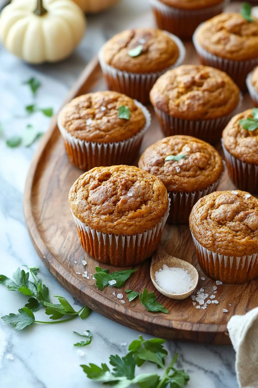 Delicious homemade pumpkin muffins baked to perfection