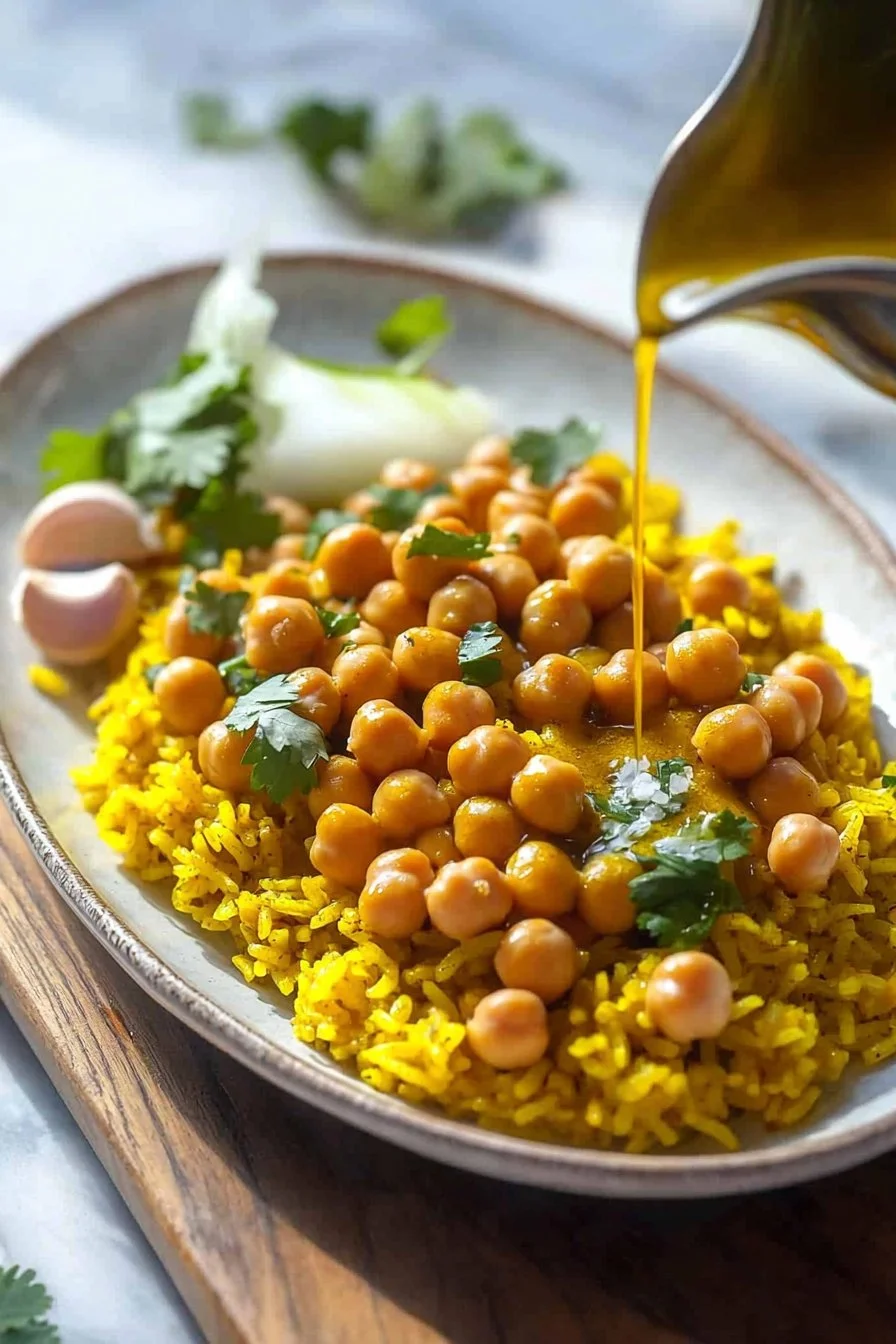 Turmeric Rice and Chickpeas
