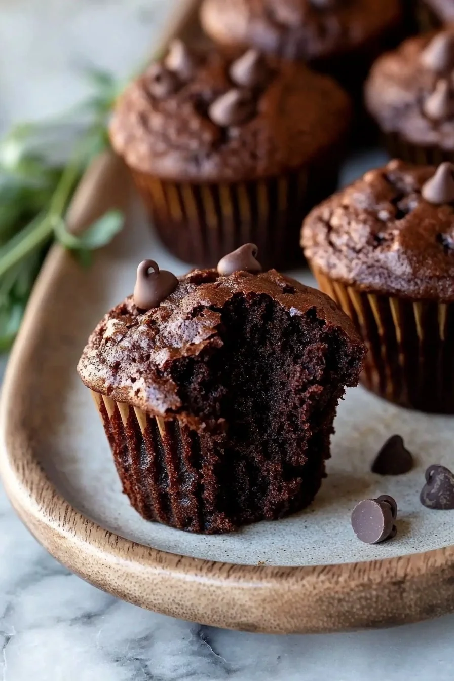 Ultimate Double Chocolate Muffins