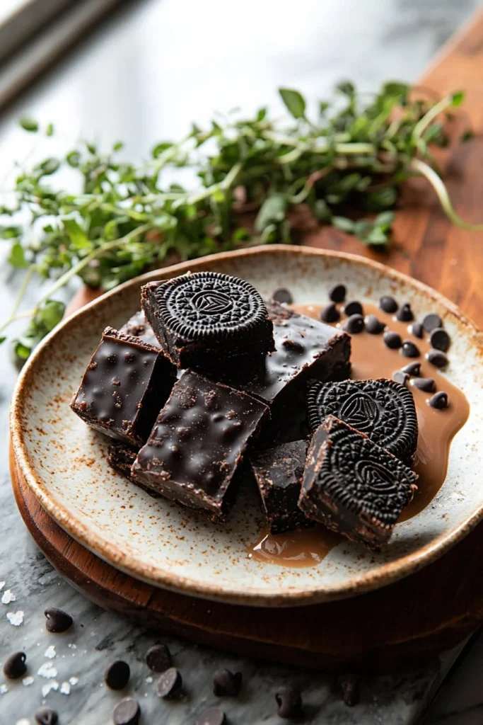 Delicious 3-ingredient Oreo Fudge recipe with creamy chocolate flavor